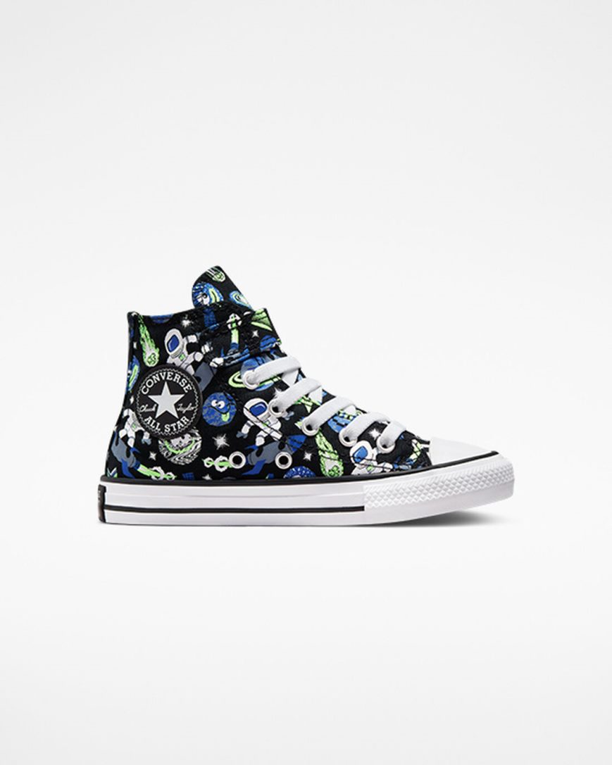 Tenis Converse Chuck Taylor All Star Easy-On Space Cruiser Cano Alto Menino Pretas Azuis Verdes | PT Y04T375